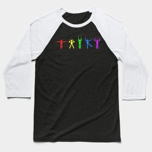 Taiko People rainbow Baseball T-Shirt